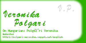 veronika polgari business card